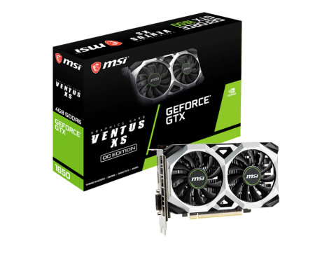 PLACA DE VIDEO MSI GEFORCE GTX 1650 D6 VENTUS XS GDDR6 4GB DUAL FAN EK24