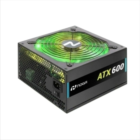 FUENTE NOGANET 600W 24 PINES 2 SATA RGB LED