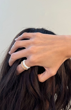 Bubble Ring bañado en Oro Rose 18k - comprar online