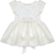 Vestido renda e tule off white - 6252