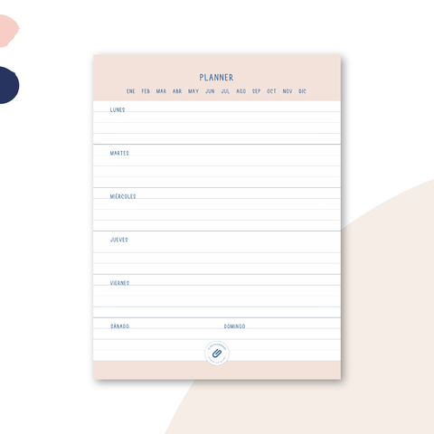 Planner Notas Blue