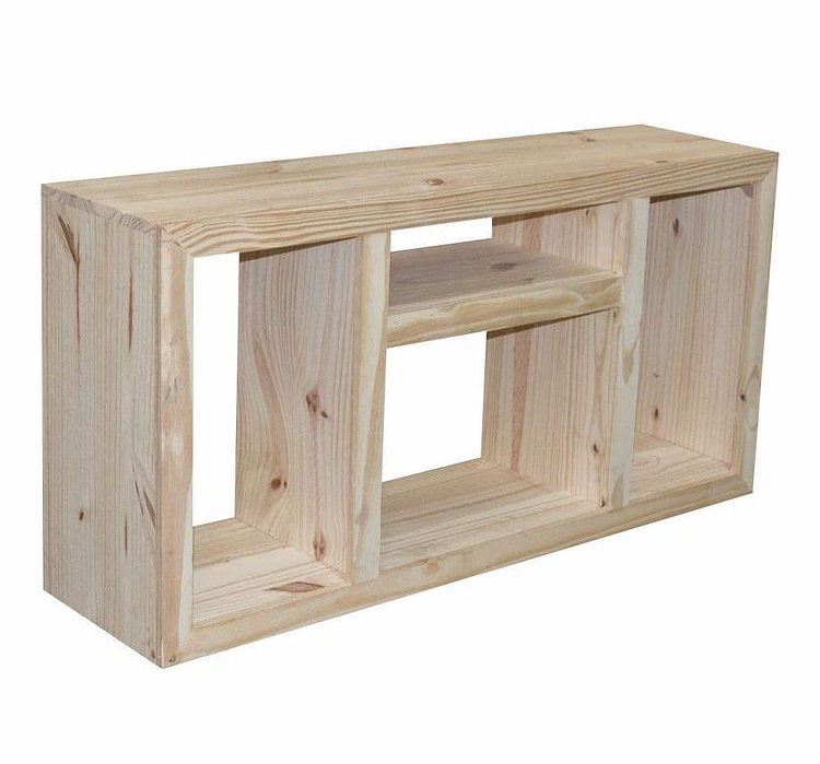 ▷ Mesa tv 120x60 cm. madera pino crudo modelo Austria, sin pintar