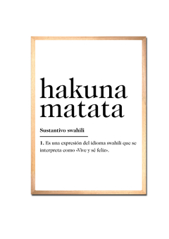 Hakuna Matata definición