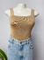 TOP BEGE TRICOT - M