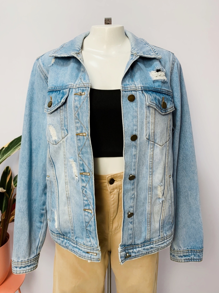 Jaqueta jeans cheap preta renner