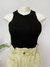 CROPPED PRETO TRICOT - M