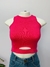 TOP TRICOT ROSA - M