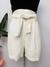 SHORTS BRANCO LINHO - M