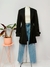 BLAZER PRETO ALONGADO - P - loja online