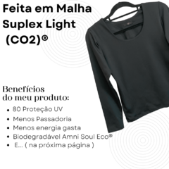 Blusa manga longa em malha SUPLEX LIGHT CO2 CONTROL - comprar online