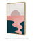 Quadro Decorativo Por do Sol Rosa e Azul - loja online