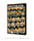 Quadro Decorativo Textura Amarela Azul e Cinza - comprar online