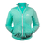 Campera polar verde agua