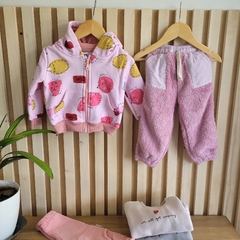 Campera Friza Erizos rosa