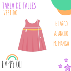 VESTIDO BAMBI CELESTE - Happy Oli