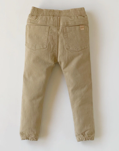 Jogger gabardina beige - comprar online