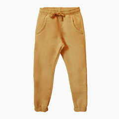 Pantalon unisex Nino friza mostaza - comprar online