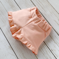 SHORT RUSTICO VOLADOS MALVA CORAL - comprar online