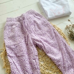 Pantalon Corderoy Flory lila - comprar online