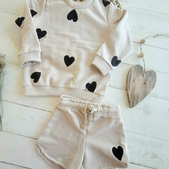 Buzo Heart Beige en internet