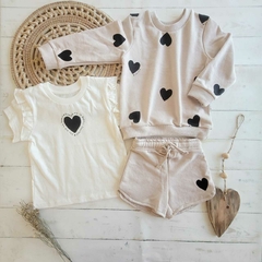 Remera Heart natural - comprar online