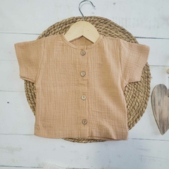 Camisa Manu gasa baby cotton camel en internet