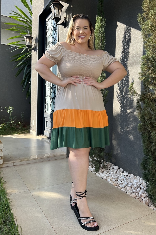 Vestido plus size best sale c&a