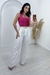Calça Pantalona Camila em Linho - Off White - comprar online