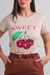 T-shirt Red Cherry - Marrom Claro - loja online