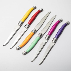 Set Cuchillos Multicolor Laguiole x6 Piezas