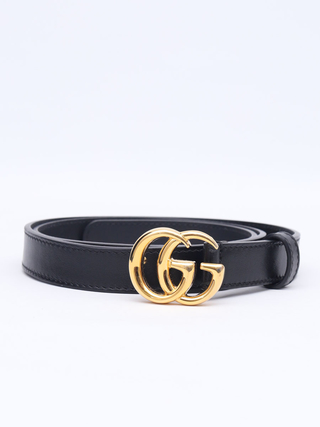 Cinto Marmont Thin Shiny Buckle TAM 80