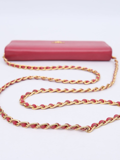 Bolsa Clutch Prada Saffiano Wallet on Chain