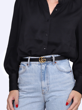 Cinto Marmont Thin Shiny Buckle TAM 80 - comprar online