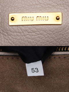 Imagem do Miu Miu Madras Goatskin Leather Shoulder