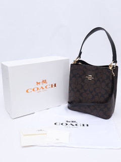 Bolsa Coach Signature Small Bucket na internet