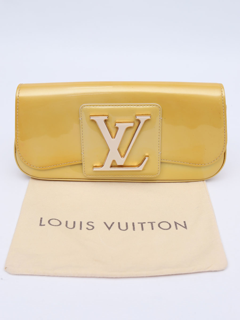 Louis Vuitton Vernis Sobe Clutch - Yellow Clutches, Handbags - LOU766969