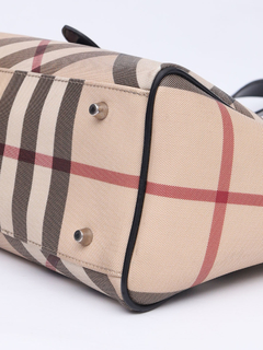 Burberry Nova Check Coated Canvas Tote