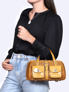 Bolsa Dior Vintage Wicker Patent Baulleto - comprar online