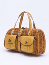 Bolsa Dior Vintage Wicker Patent Baulleto - loja online