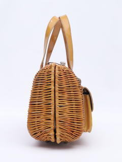 Imagem do Bolsa Dior Vintage Wicker Patent Baulleto