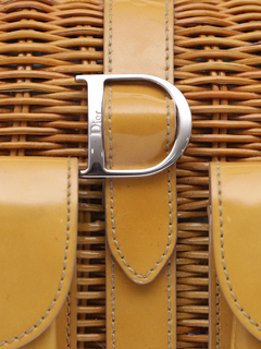 Bolsa Dior Vintage Wicker Patent Baulleto - comprar online