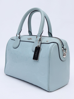 Bolsa Coach Bauletto Patent Blue Crossbody - loja online