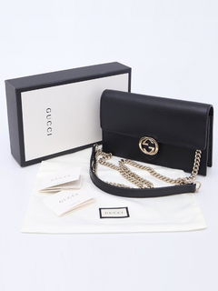 Bolsa Gucci Interlocking G Wallet On Chain Preta - comprar online