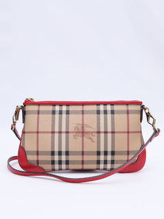 Burberry Haymarket Check Coated Crossbody