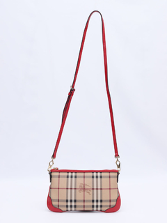 Burberry Haymarket Check Coated Crossbody - loja online