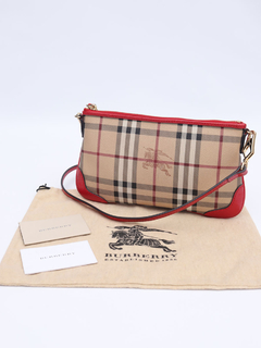 Burberry Haymarket Check Coated Crossbody na internet