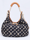 Louis Vuitton Navy Blue Nylon Bulles GM na internet