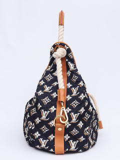 Louis Vuitton Navy Blue Nylon Bulles GM - loja online