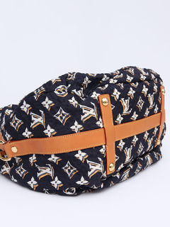 Louis Vuitton Navy Blue Nylon Bulles GM