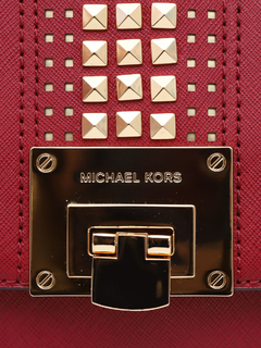 Michael Kors Spikes Shoulder Vermelha - loja online